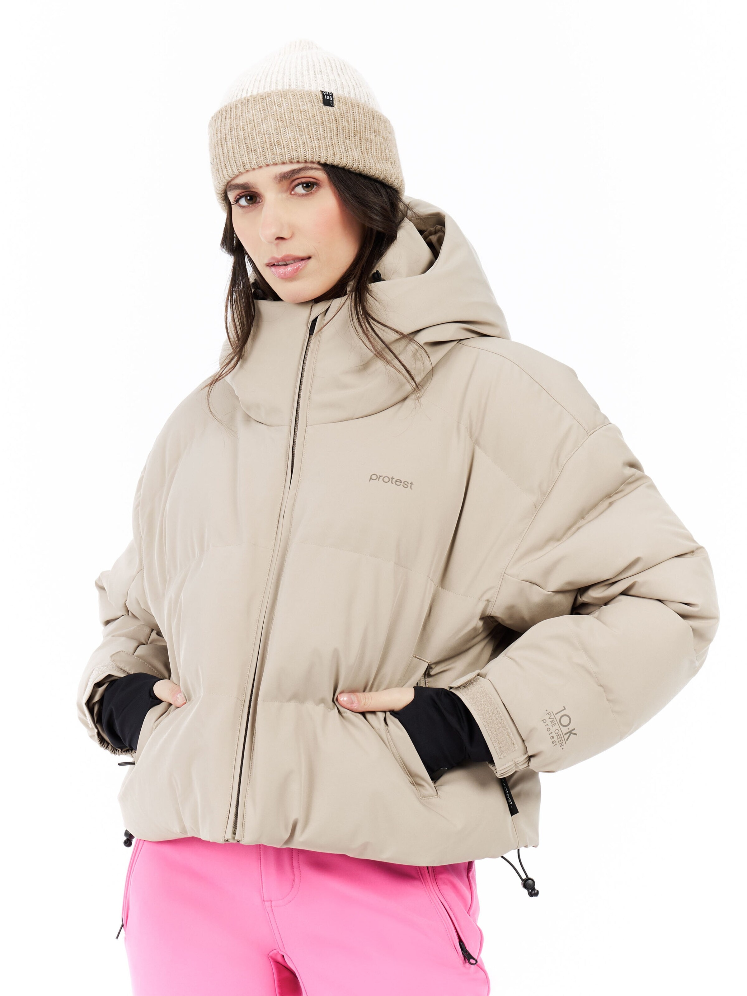 Veste de sport 'PRTVox' PROTEST en marron : devant