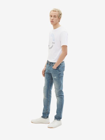 Coupe slim Jean 'Piers' TOM TAILOR DENIM en bleu