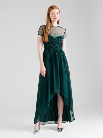 LACE & BEADS Evening Dress 'Dina' in Green: front