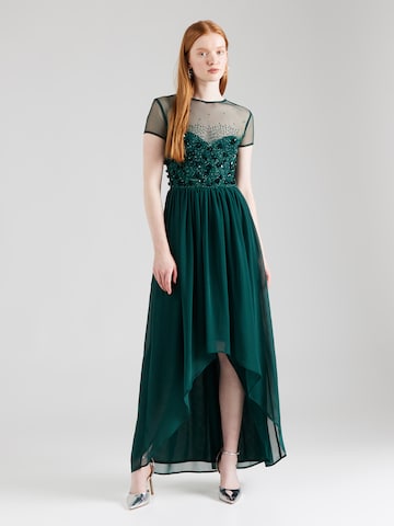 LACE & BEADS Evening Dress 'Dina' in Green: front