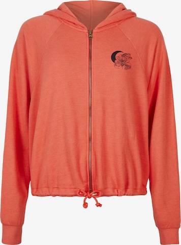 O'NEILL Zip-Up Hoodie 'Sunrise' in Red: front