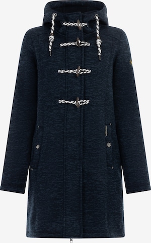 Schmuddelwedda Between-Seasons Coat in Blue: front