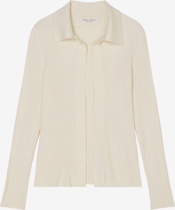 Marc O'Polo Gebreid vest in Beige: voorkant