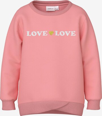 NAME IT Sweatshirt 'BOPPI' i röd: framsida