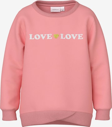 NAME IT Sweatshirt 'BOPPI' i rød: forside