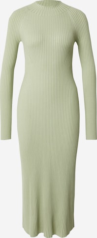 EDITED Úpletové šaty 'Audelia' – zelená: přední strana