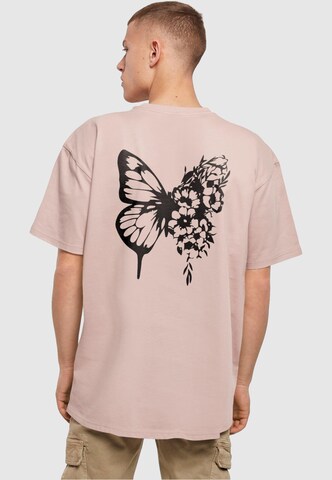 Merchcode T-Shirt 'Flowers Bloom' in Pink