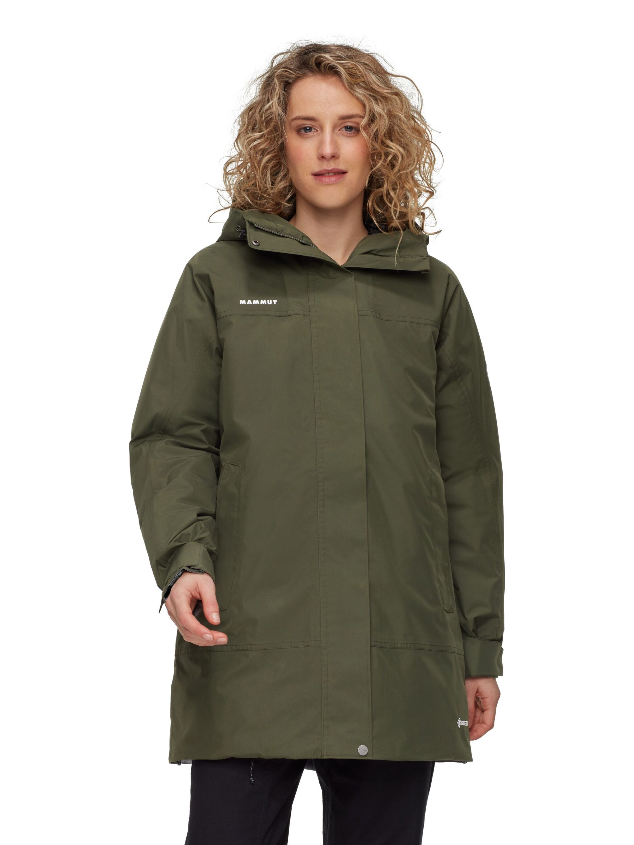 MAMMUT Outdoor Jacket in Green: front