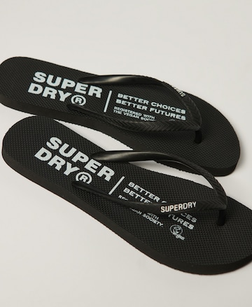 Superdry Zehentrenner in Schwarz