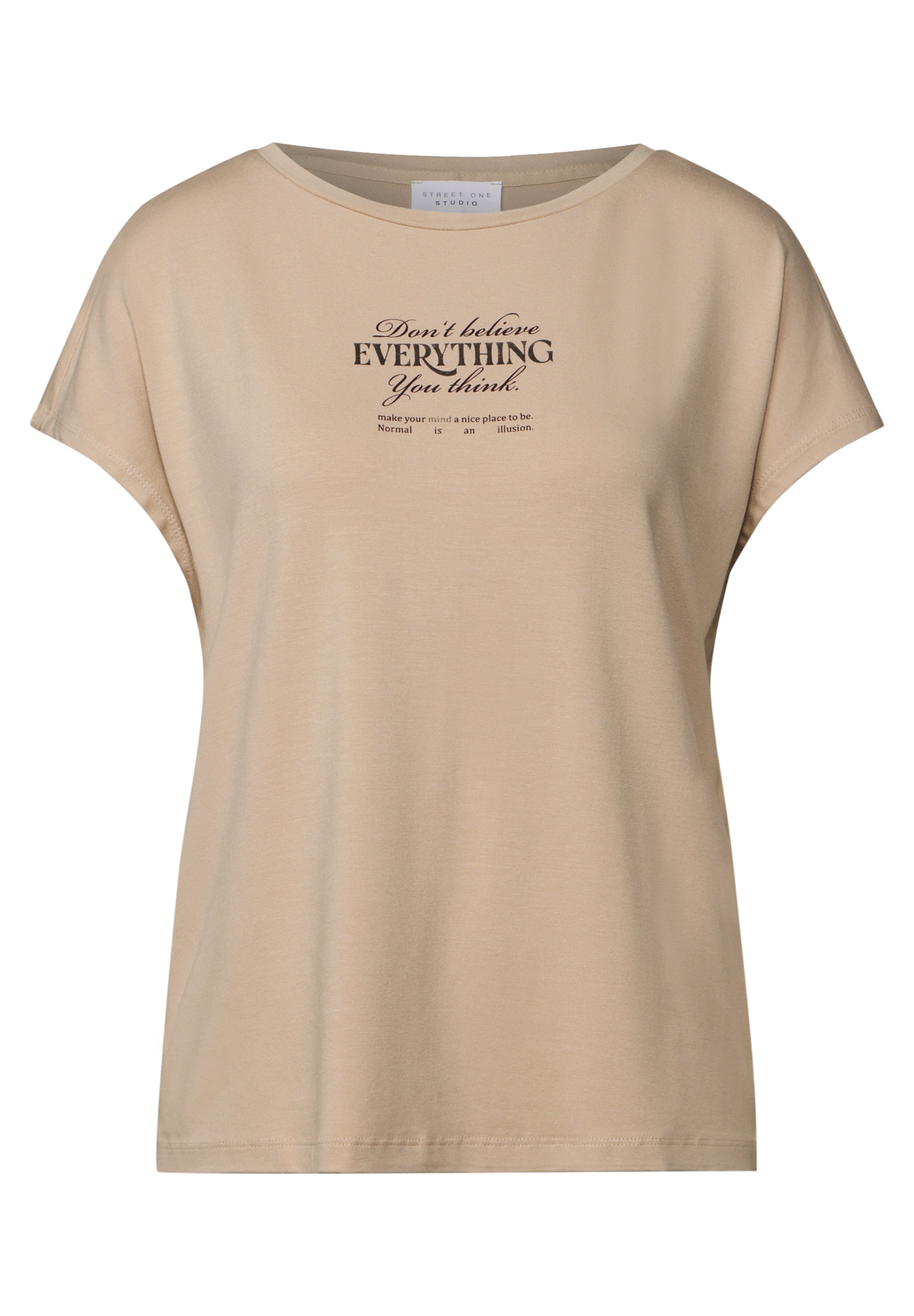 Street One Studio Shirt in Beige: front