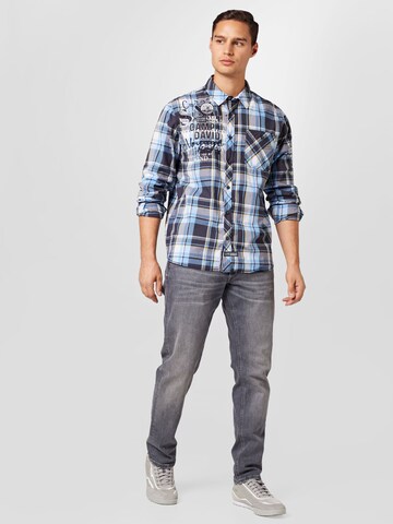 CAMP DAVID Regular fit Button Up Shirt in Blue