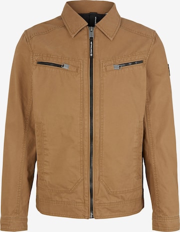 TOM TAILOR Between-Season Jacket in Brown: front