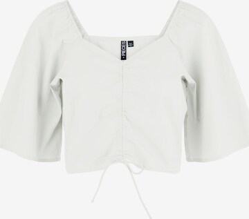 PIECES - Blusa 'VALDINE' em branco: frente