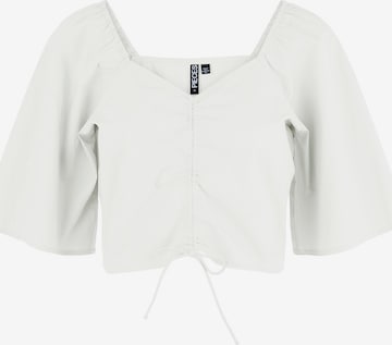 PIECES - Blusa 'VALDINE' en blanco: frente