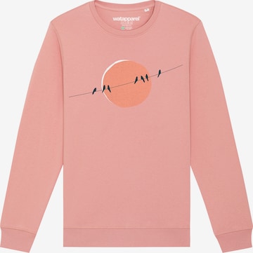 Sweat-shirt 'Countryside 01' Watapparel en rose : devant