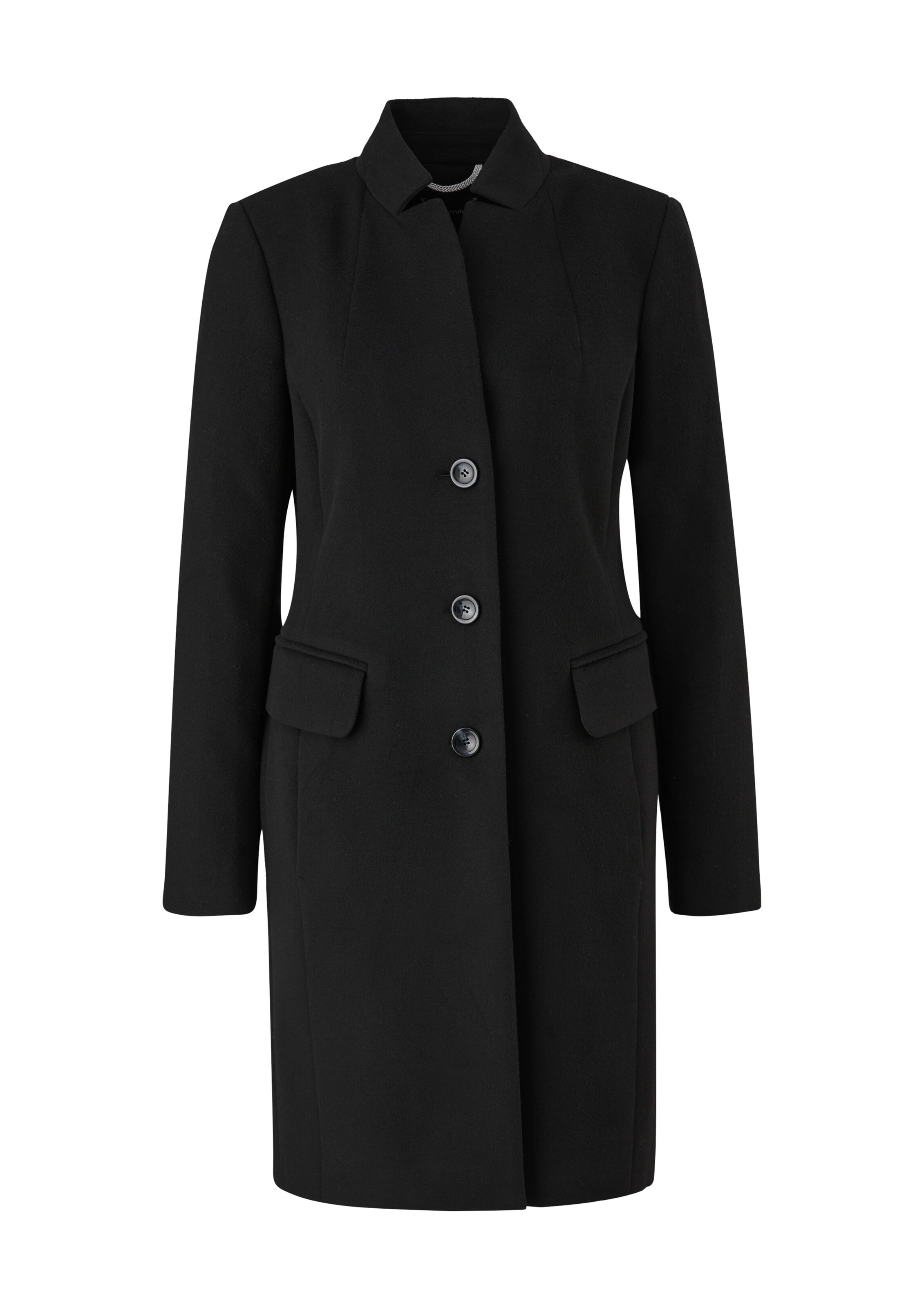 Manteau mi-saison COMMA en noir : devant