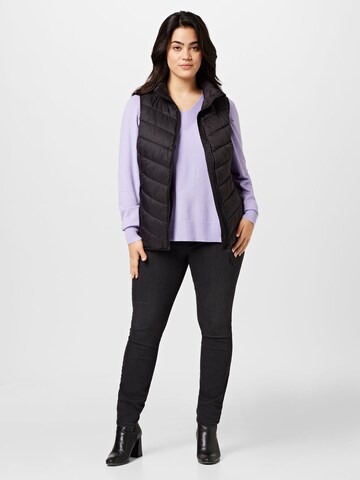 Zizzi Bodywarmer 'CAMAYA' in Zwart