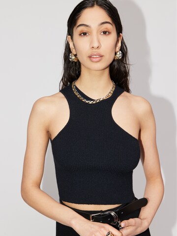 LeGer by Lena Gercke Knitted top 'Frieda' in Black: front