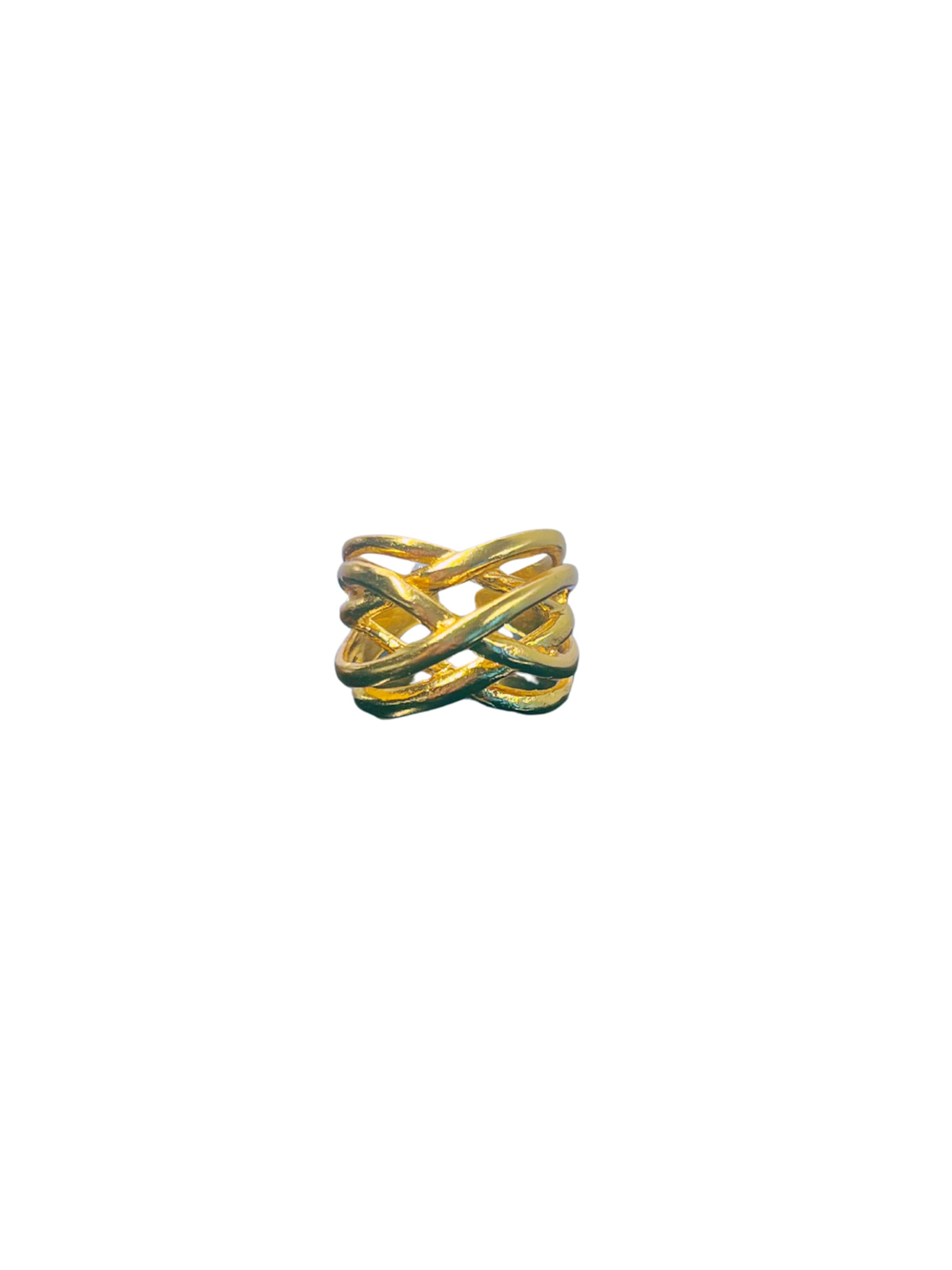 Les Reines Ring 'The Costellate'‌‌ in Gold: Vorderseite