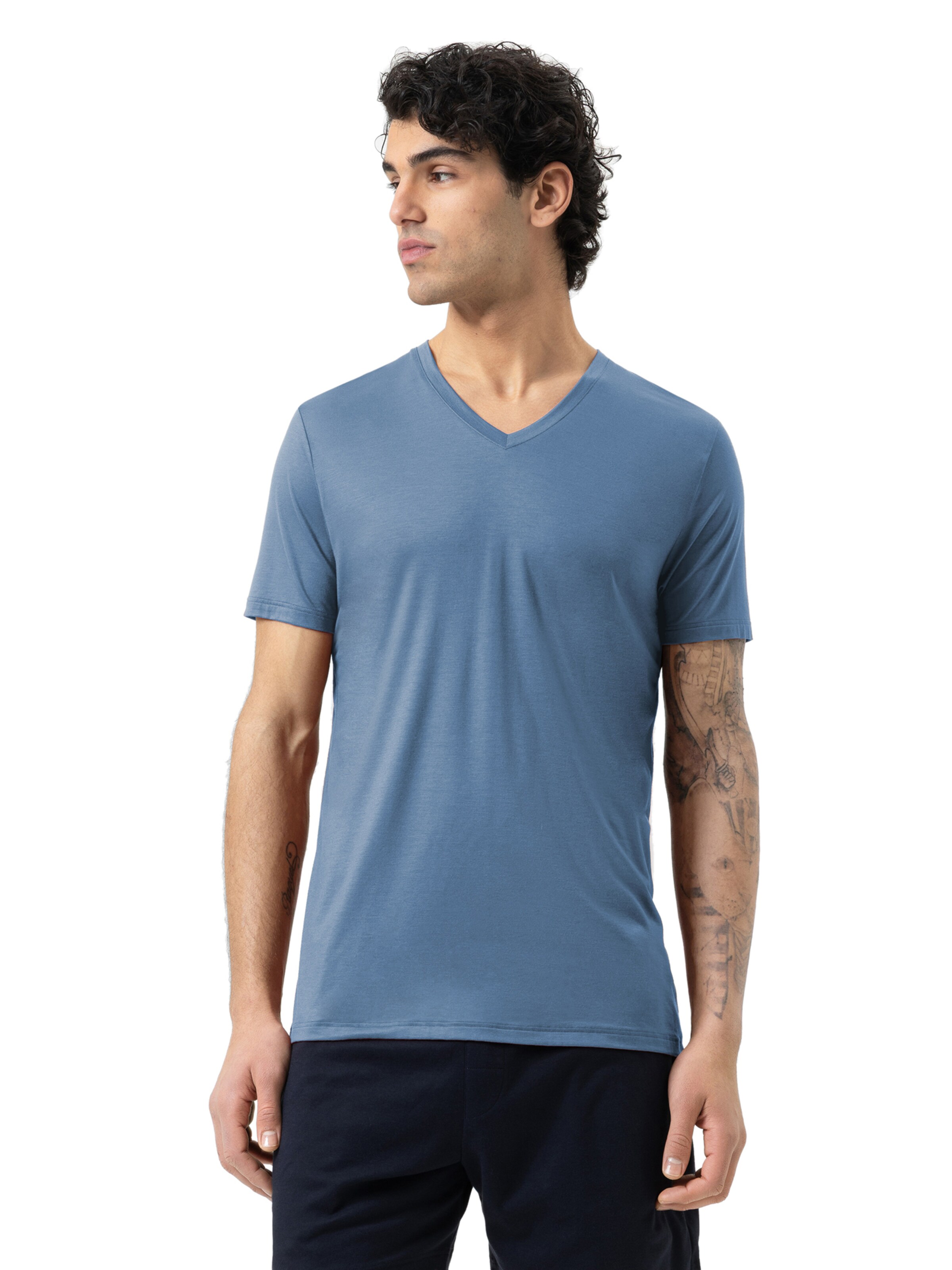 Mey Unterhemd 'Selection' in Blau: Vorderseite