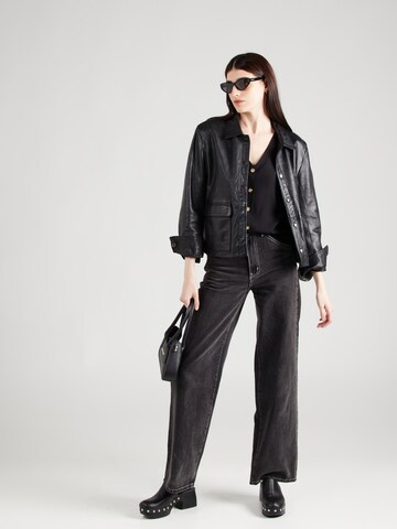 Chemisier 'BUMPY' VERO MODA en noir