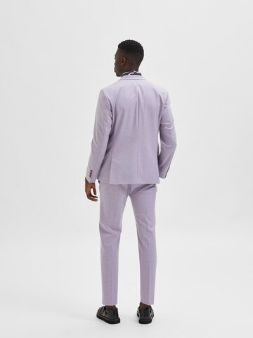 Coupe slim Veste de costume SELECTED HOMME en violet