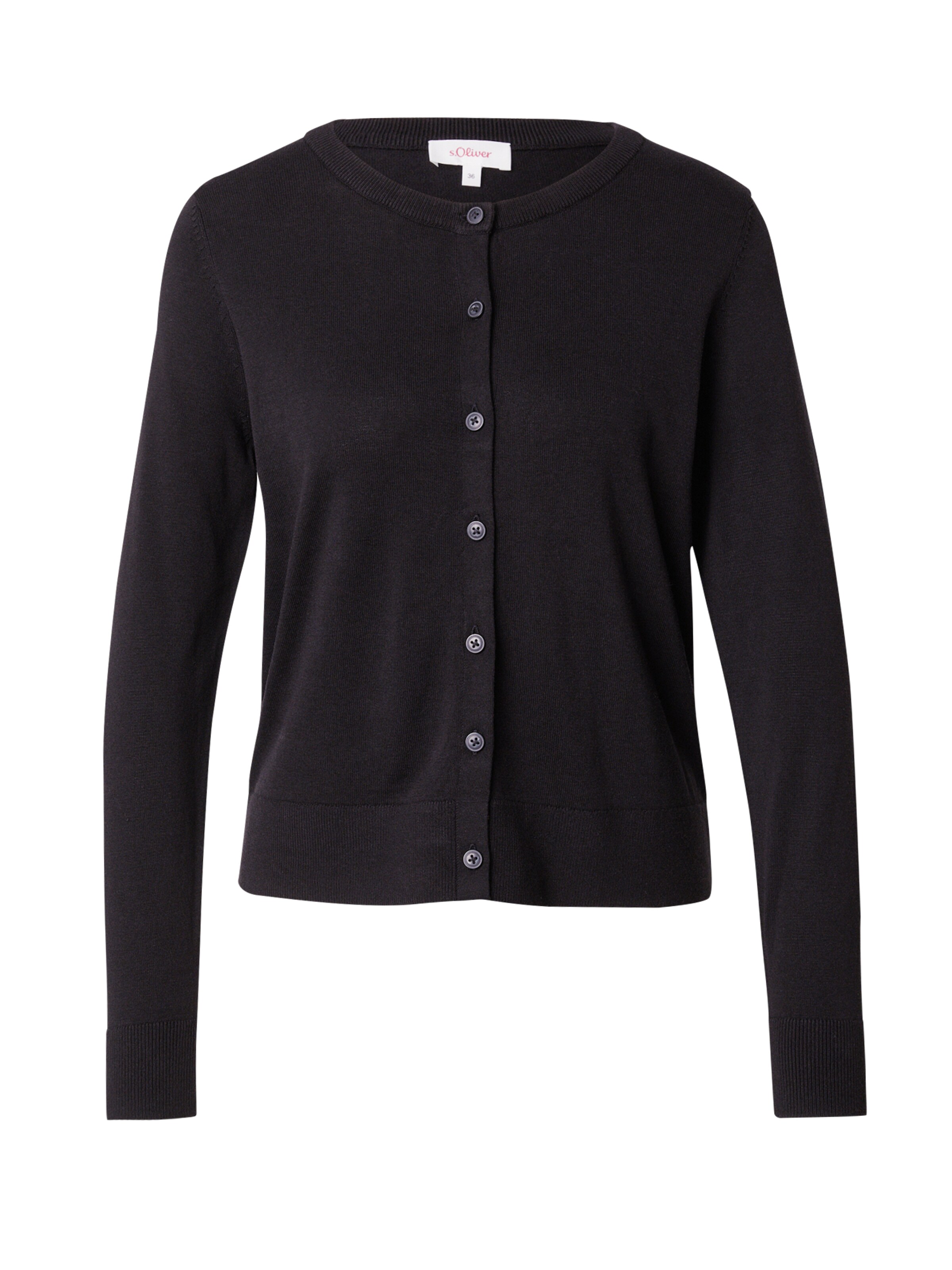 Cardigan s.Oliver en noir : devant