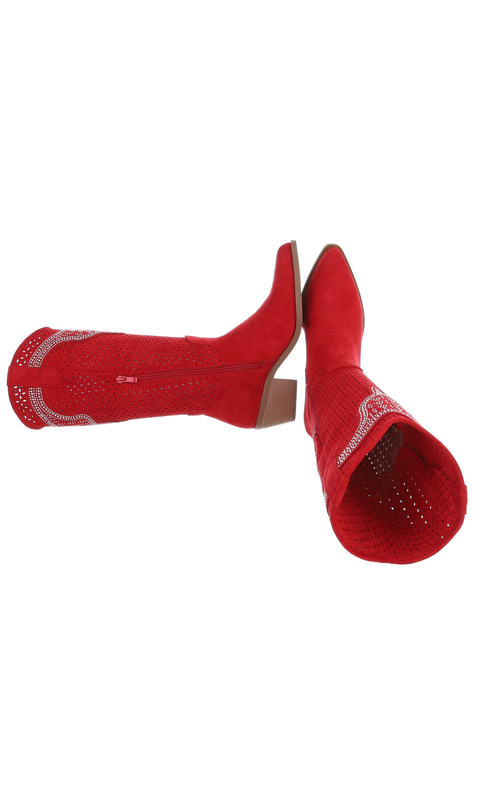 Ital-Design Cowboy Boots in Red