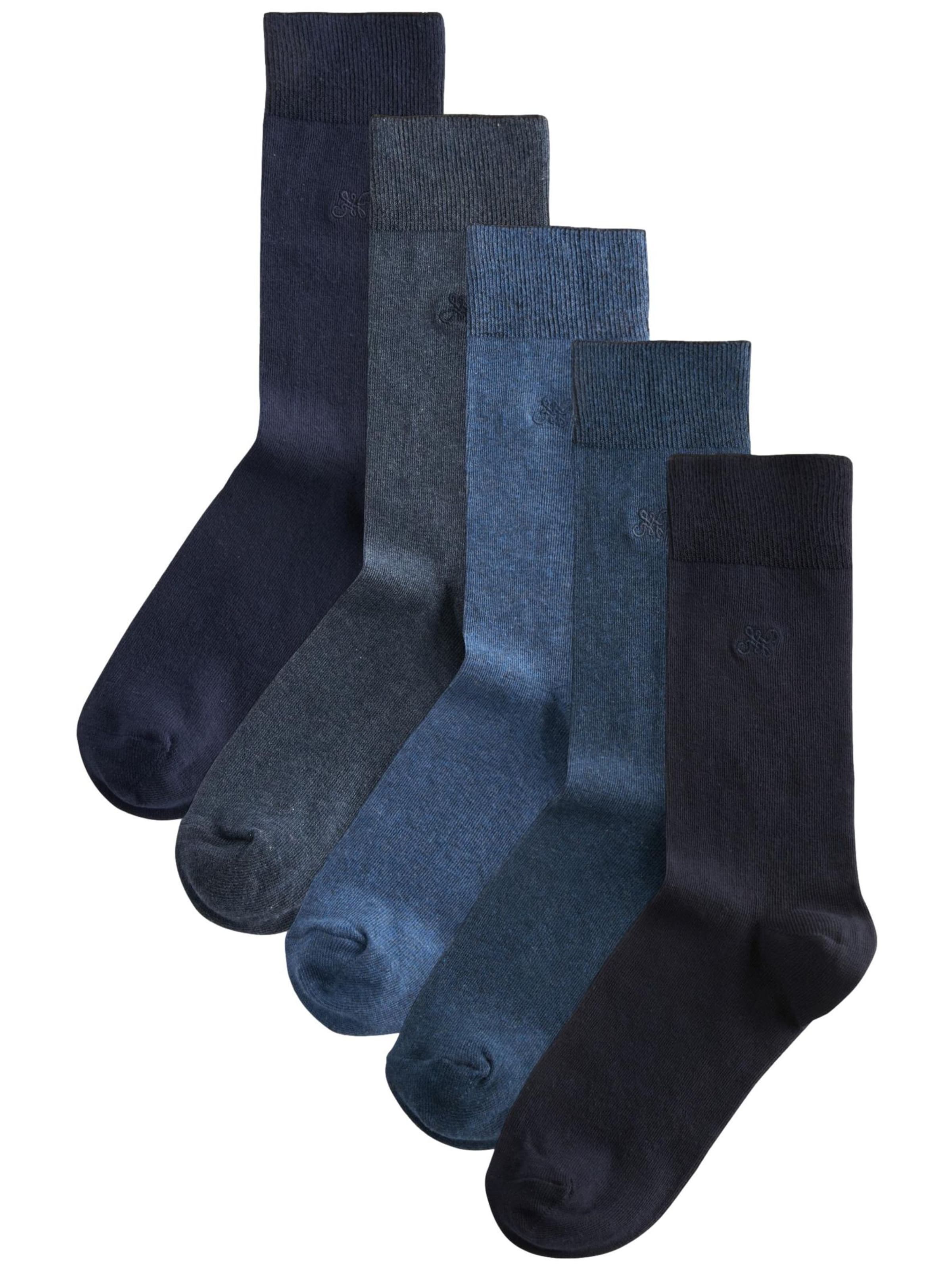 Next Socks in Blue: front