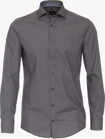VENTI Slim fit Button Up Shirt in Blue