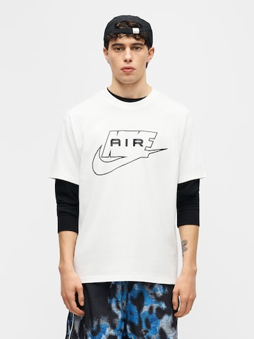 Nike Sportswear Тениска 'AIR' в бяло: отпред