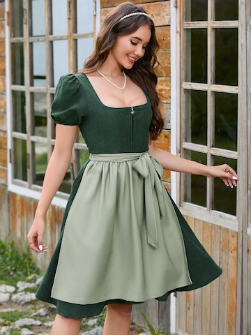 Yesfashion Dirndl w kolorze zielony