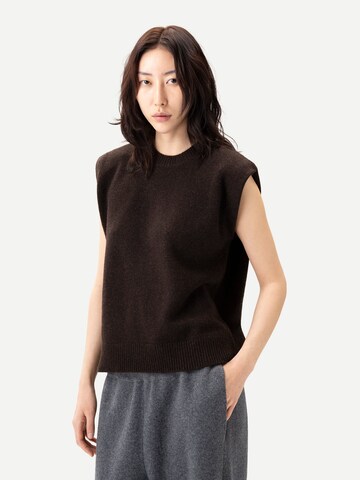GOBI Cashmere Pullover 'Cashmere Crewneck Twin Set'‌‌‌‌‌‌‌‌‌ in Braun