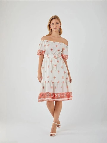 MixRay - Vestido de verão em laranja