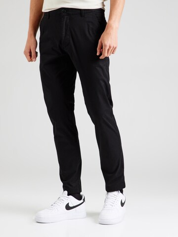 Tapered Pantaloni chino di Calvin Klein Jeans in nero: frontale