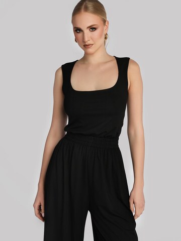 Madnezz House Bluse‌‌‌ in Schwarz: Vorderseite