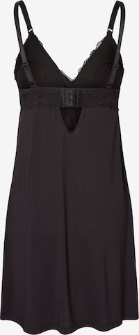 Regular Chemise de nuit 'Sidsel' MAMALICIOUS en noir