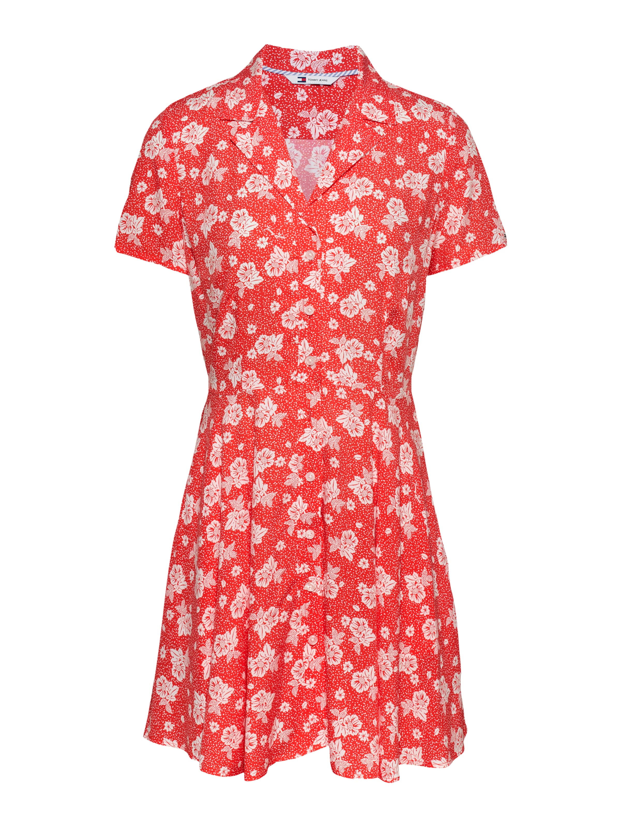 Tommy Jeans Sukienka koszulowa 'HAWAII' w kolorze czerwony: przód