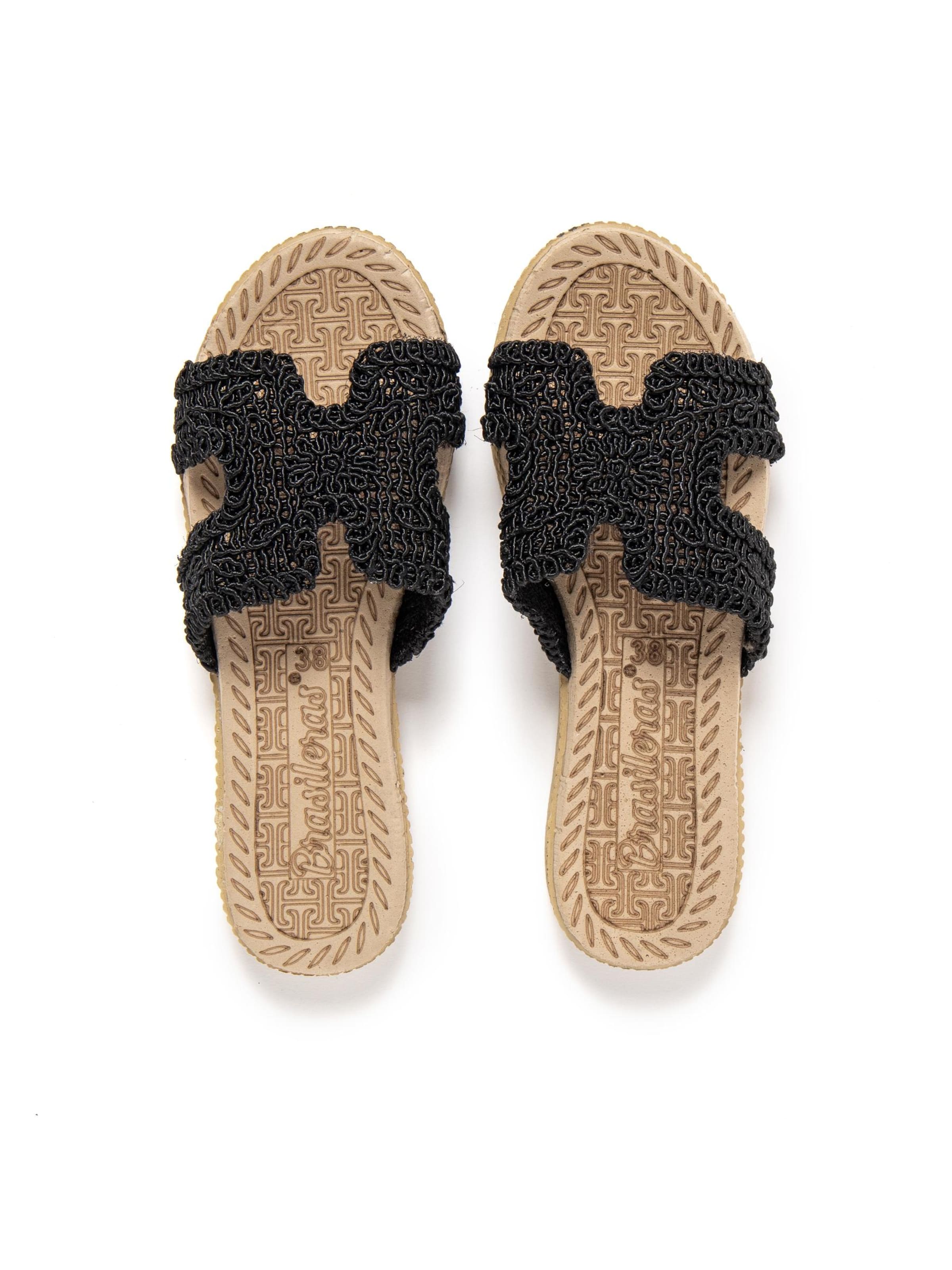 Brasileras Slippers 'Braida' in Black