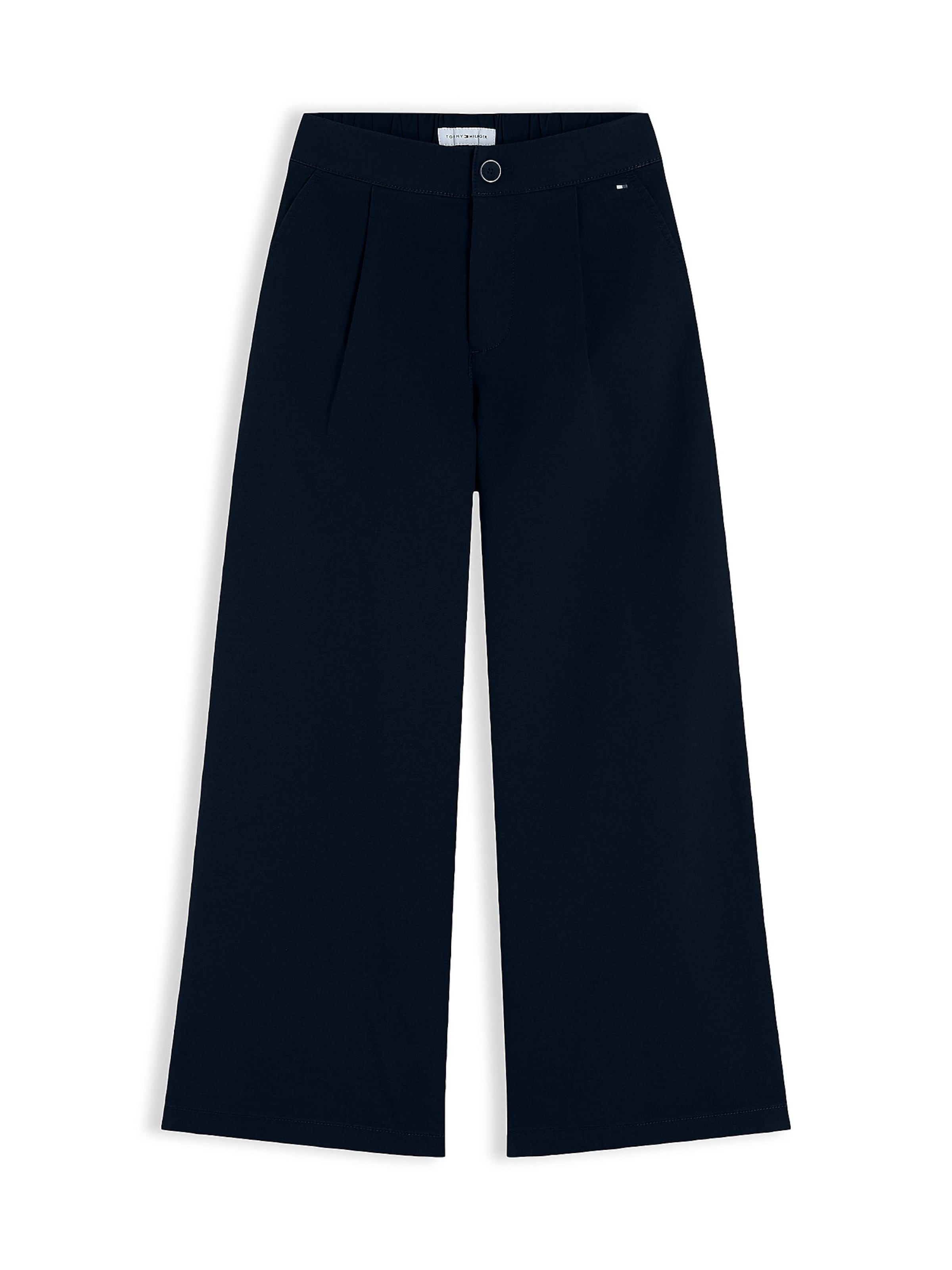 TOMMY HILFIGER Wide Leg Hose 'Essential' in Blau: Vorderseite
