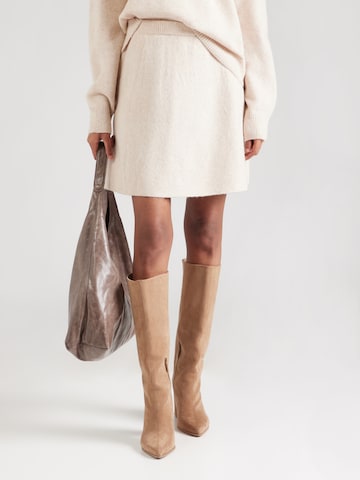 PIECES Sukně 'PCMALOU' – šedá: přední strana