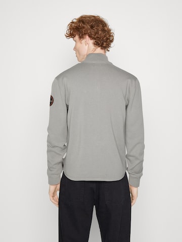 Geacă tricotată 'D-HURON' de la NAPAPIJRI pe gri: spate