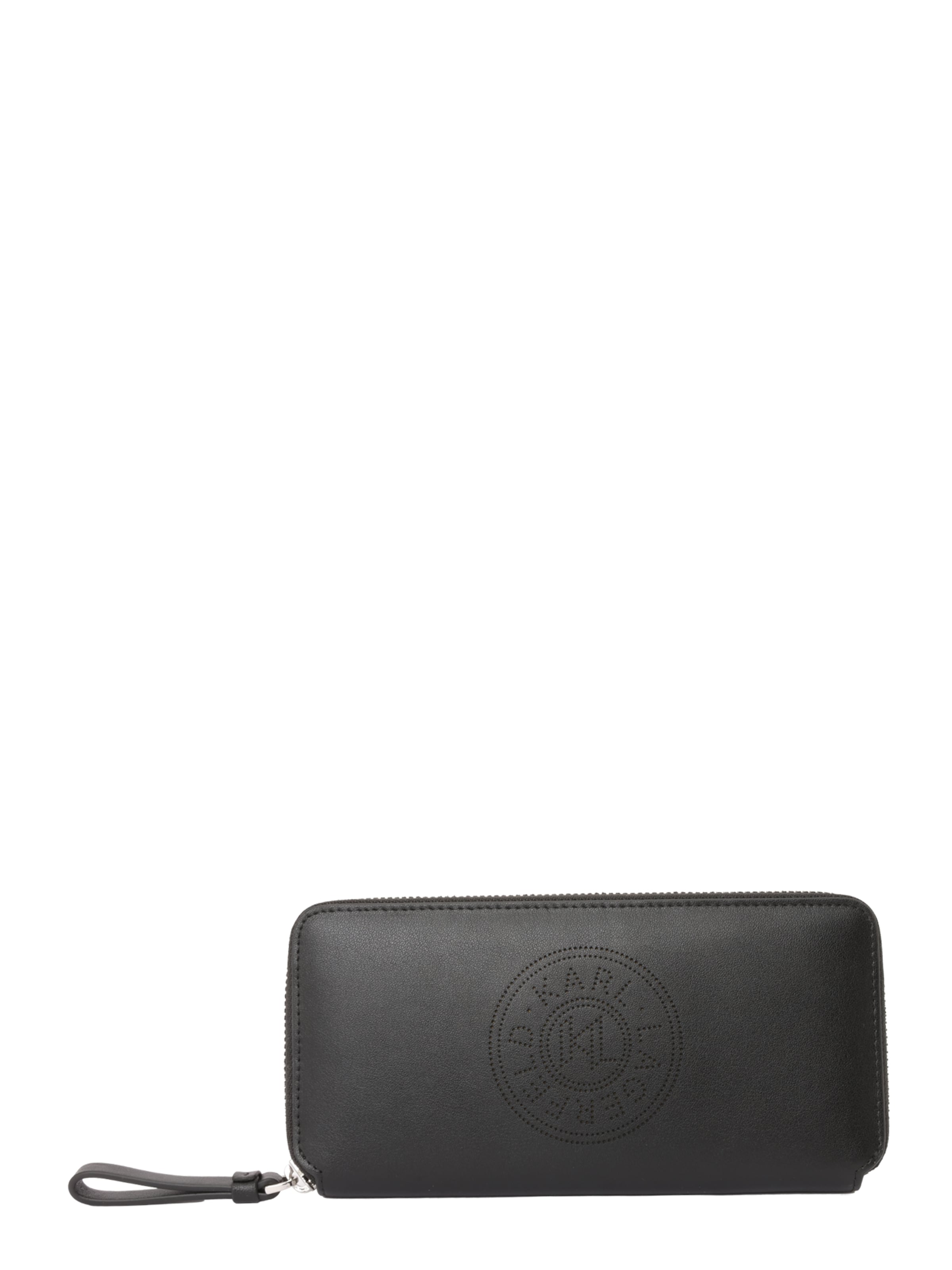 Karl Lagerfeld Wallet 'K/CIRCLE CONTINENTAL' in Black: front