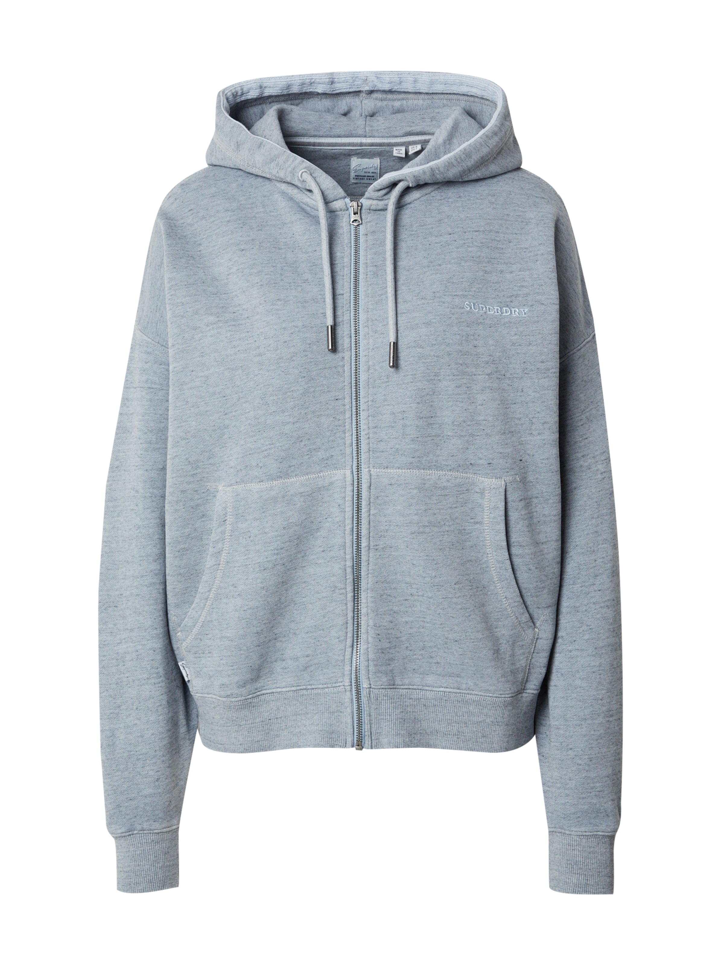 Superdry Sweatjakke 'Essential' i blå: forside