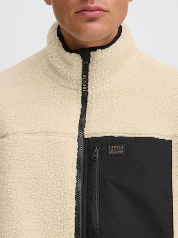 !Solid Fleece jacket 'MCWALTHER' in Beige