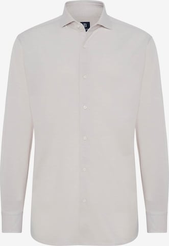 Coupe regular Chemise Boggi Milano en gris : devant