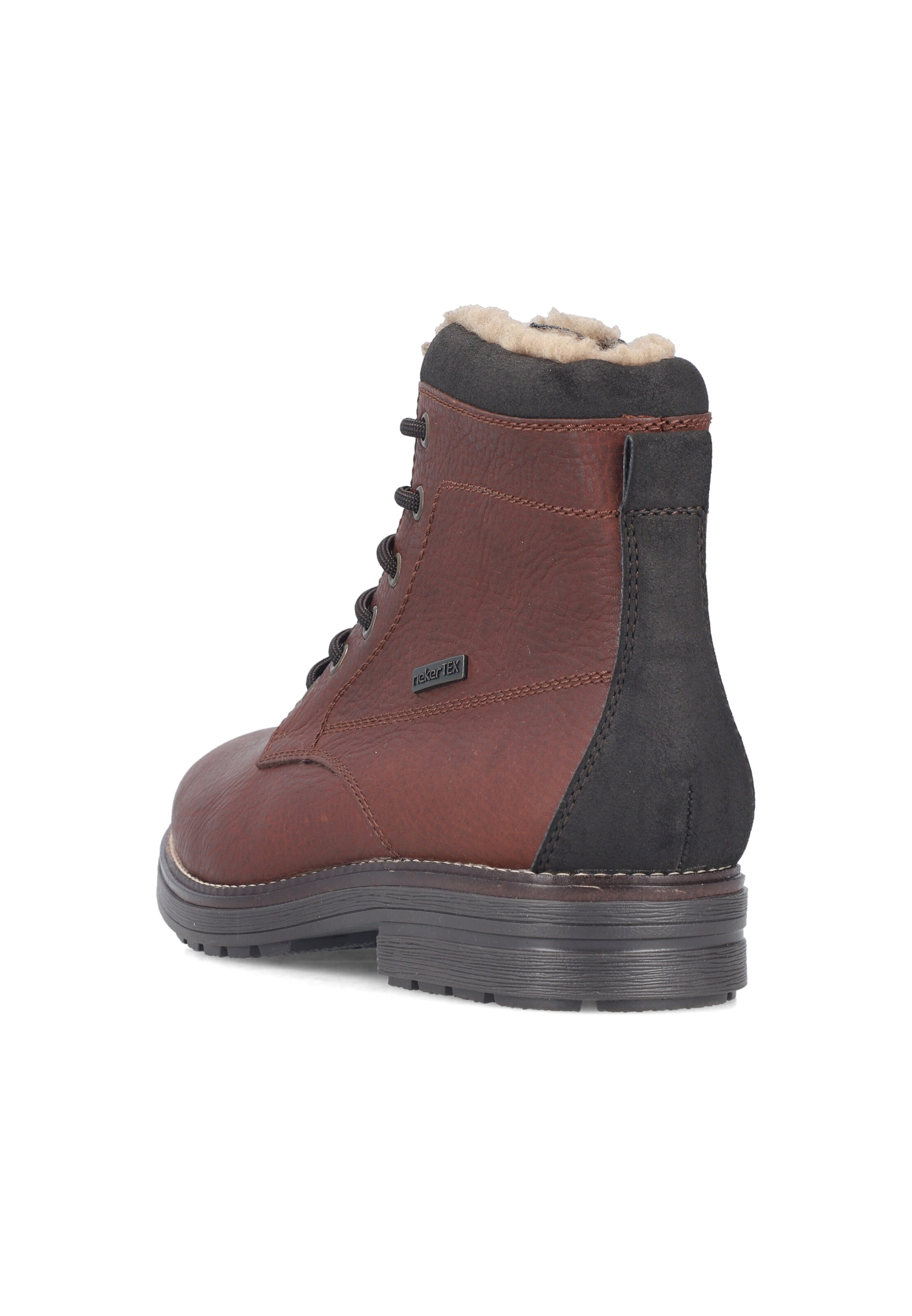 Bottes à lacets Rieker en marron