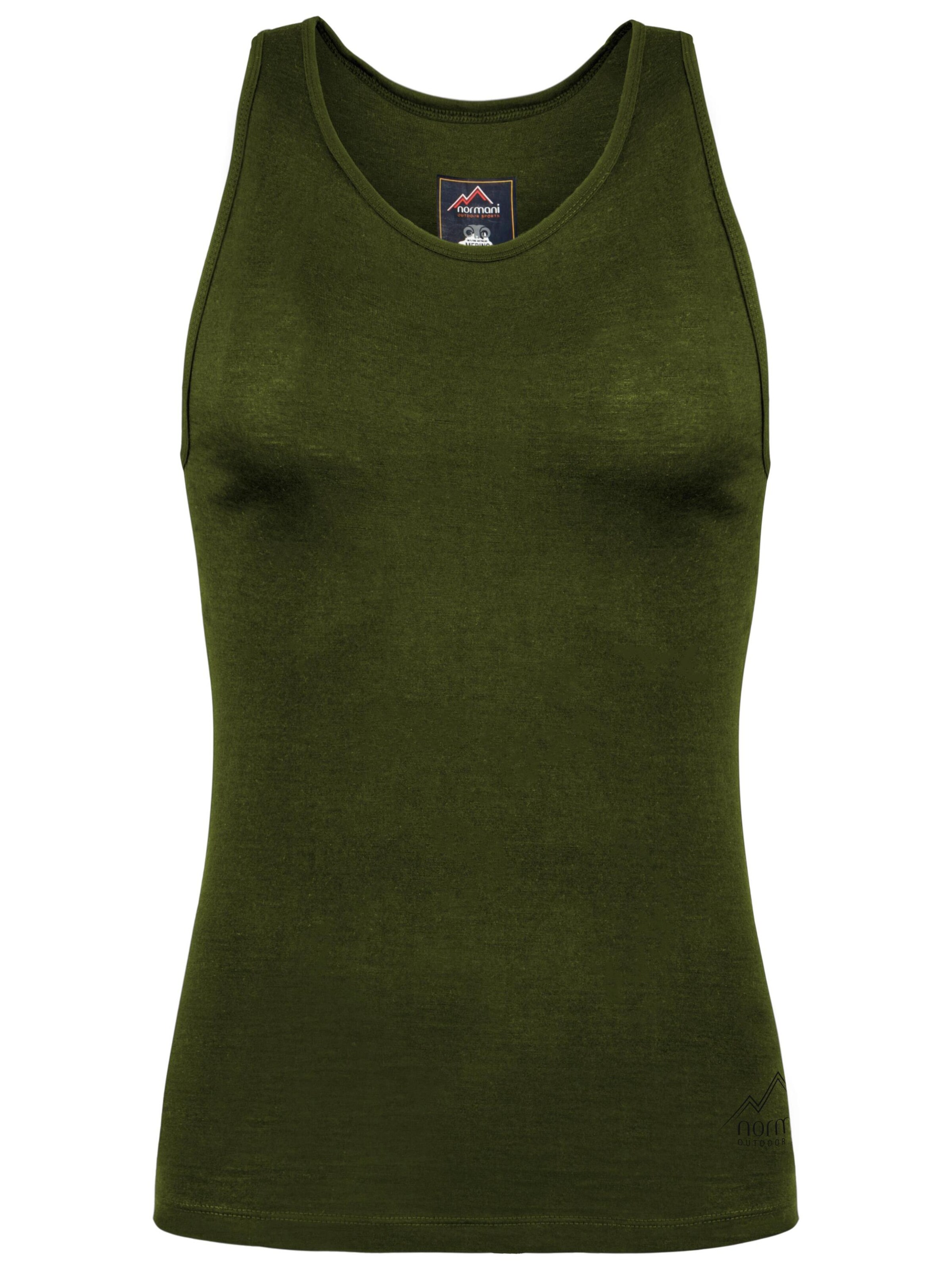 normani Unterhemd 'Quilpie' in Grün: Vorderseite