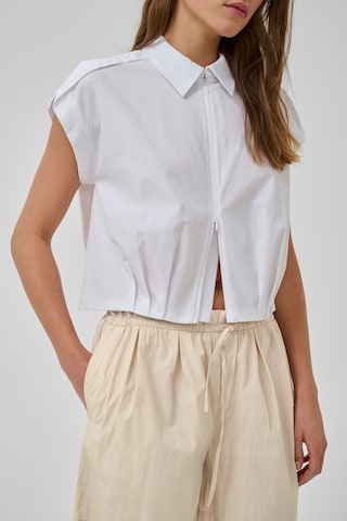 My Essential Wardrobe - Blusa 'MWSunna' en blanco