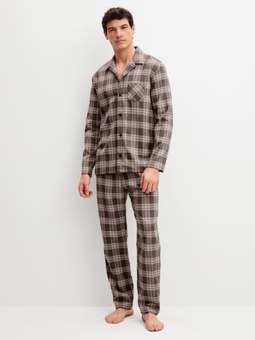 Pyjama long 'Relax Flannel Mood' CALIDA en marron